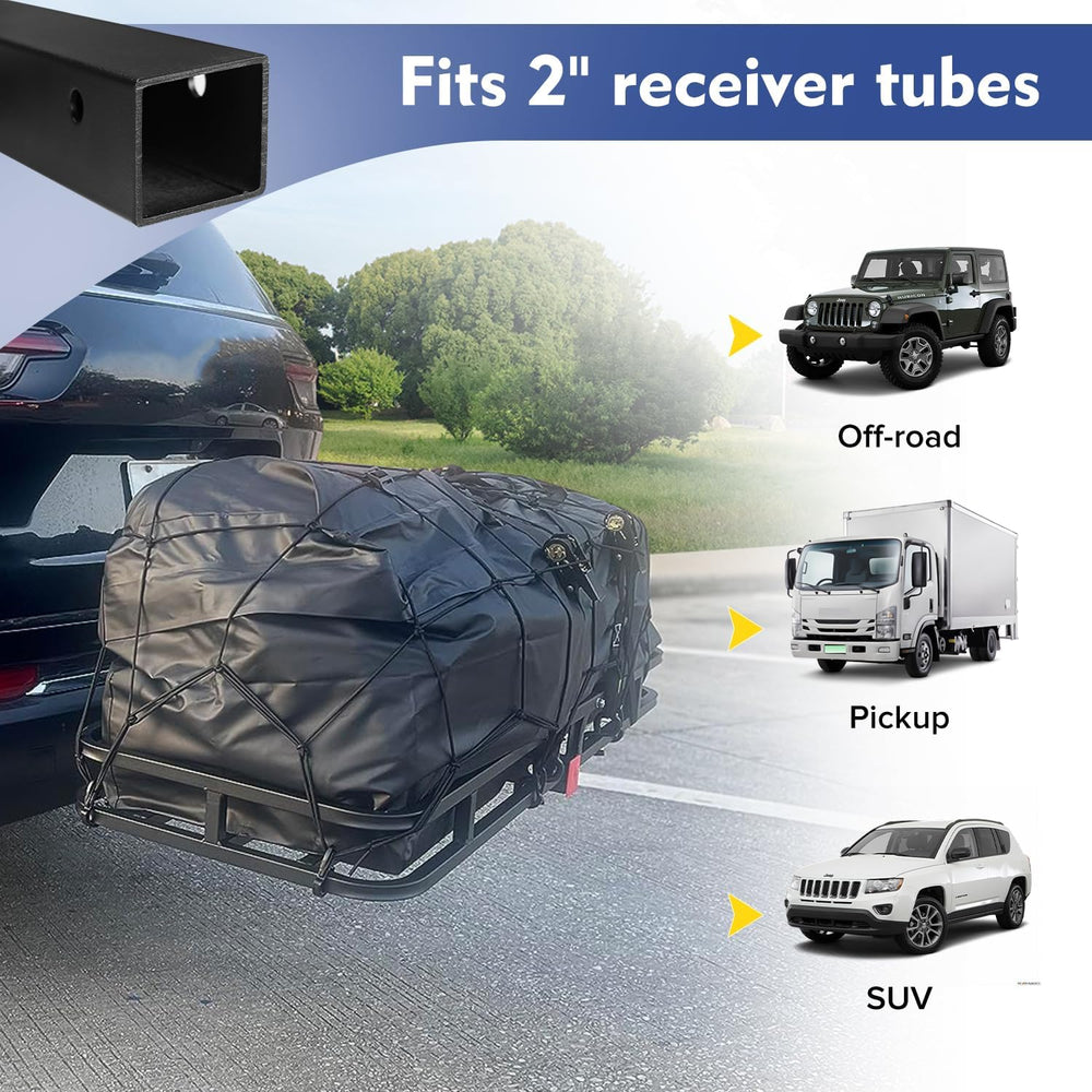 53" x 19" x 5" Hitch Cargo Carrier, 500 Lbs Heavy Duty Trailer...