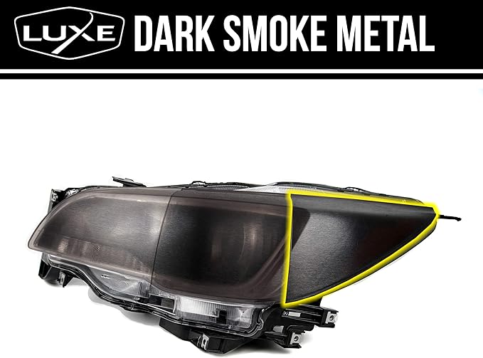Luxe LightWrap Dark Metal Universal Headlight Tail Light Tint Kit