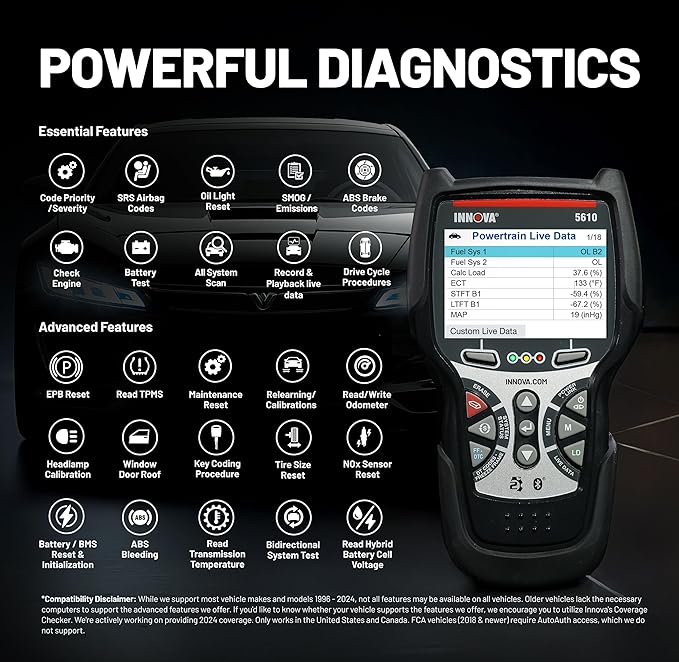 Innova 5610 OBD2 Bidirectional Scan Tool