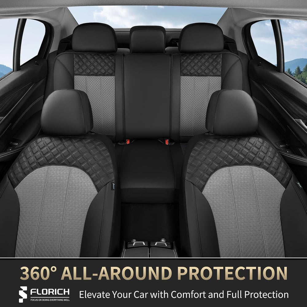 Leather Seat Cover, Car Seat Covers Front Set, Waterproof Car Seat Protectors...