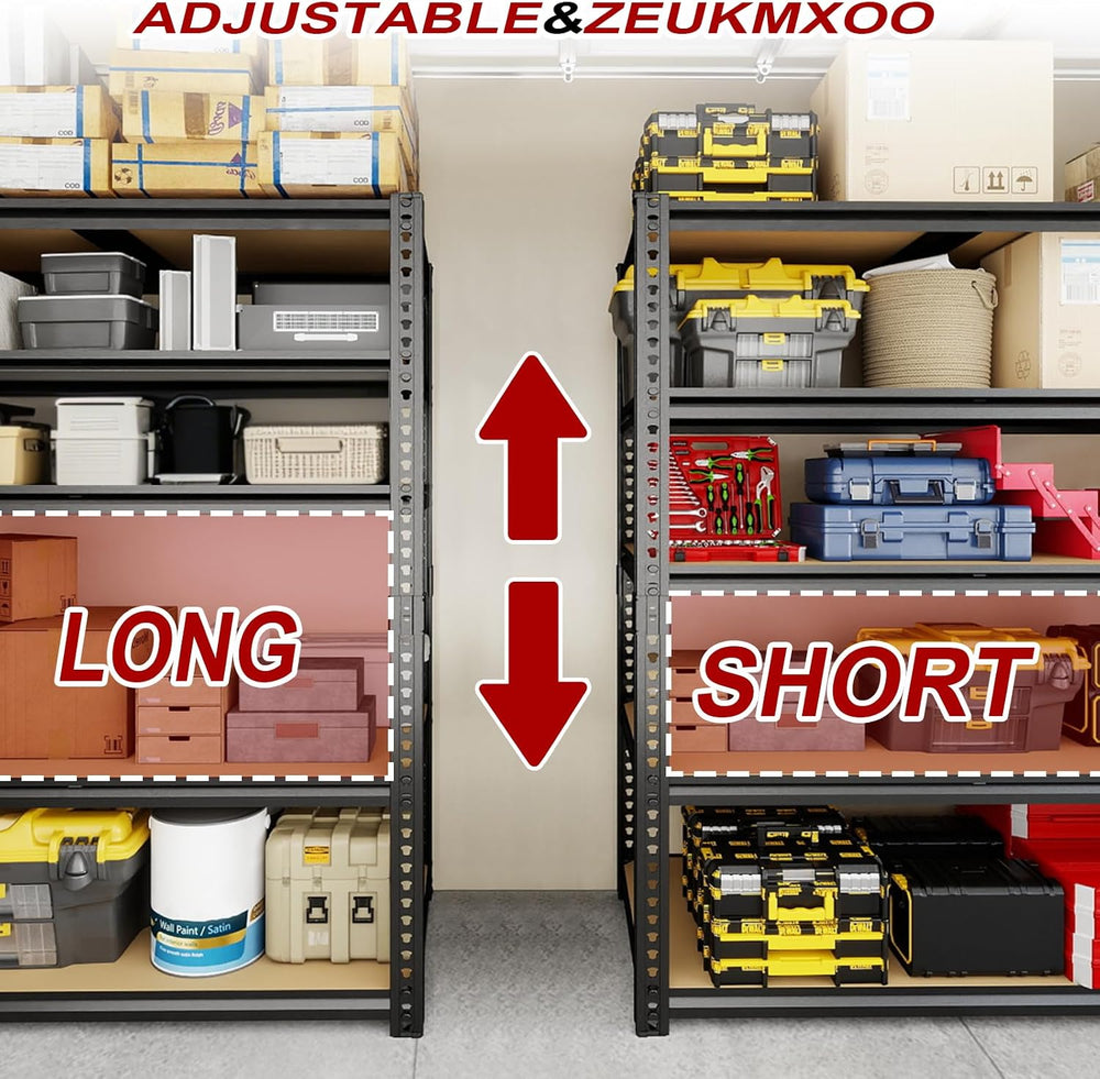 Garage Racks for Storage๏ผ5-Tier Adjustable Garage Shelving Storage Shelves,24...