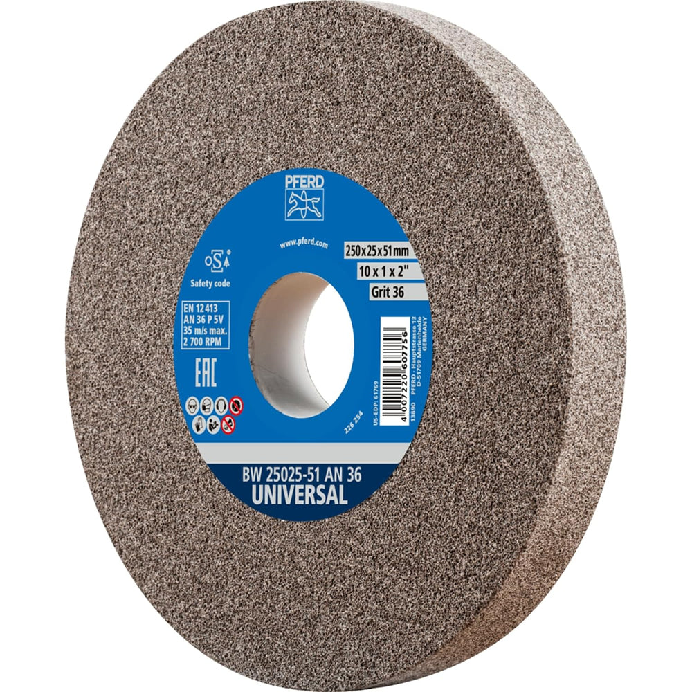 PFERD Vitrified Bench Grinding Wheel โ Universal, 10" Diameter, 1" ...