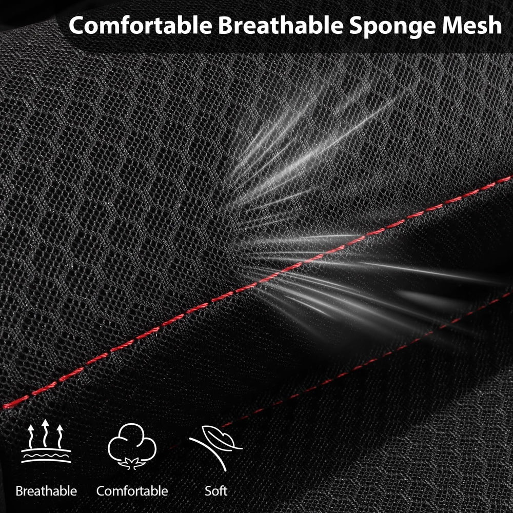 CAR PASS Air Mesh Leather Car Seat Covers Front Seats, Breathable Two Front S...