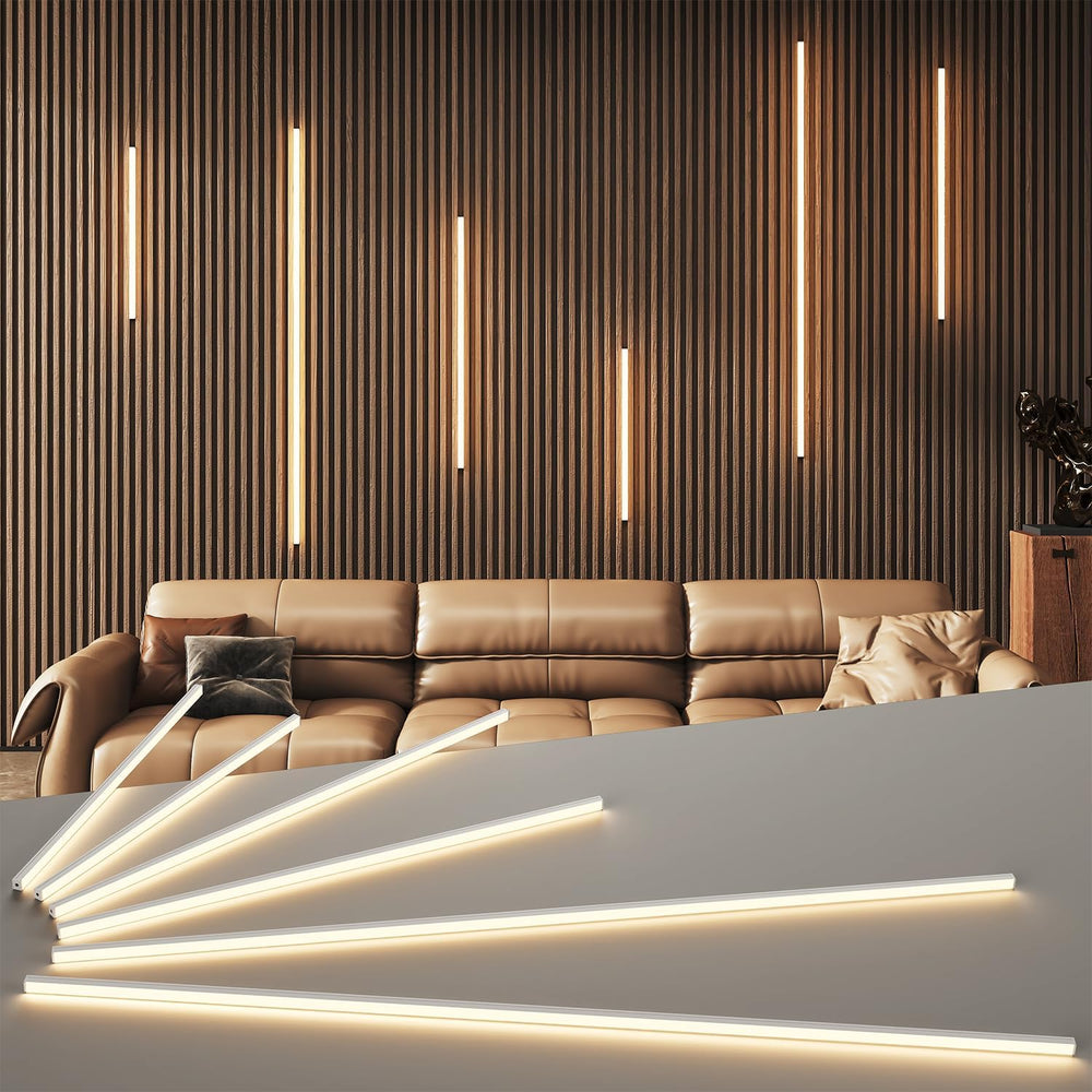 LED Recessed Lighting Kit for Wall Panels 6pcs Slat Wall Lights