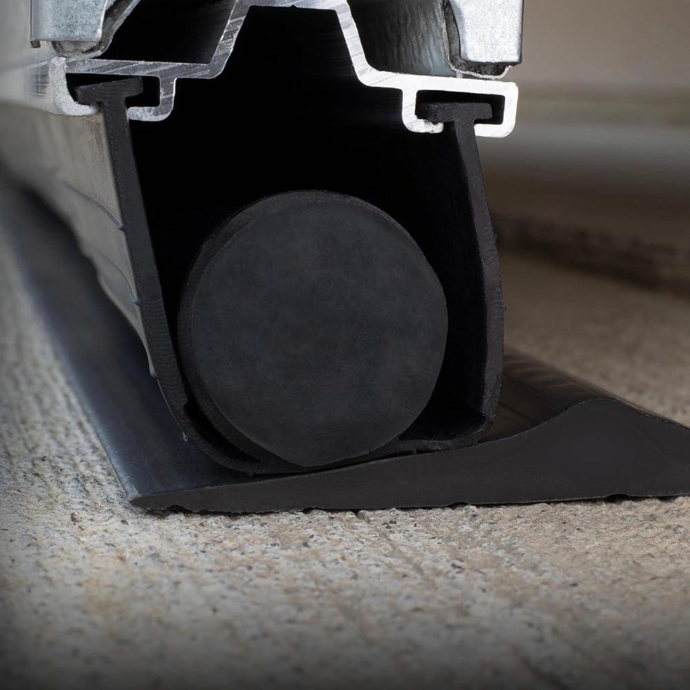 Garage Door Threshold Seal, Black 20 ft PVC, Made in USA