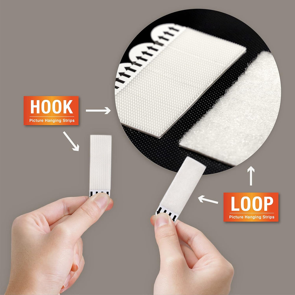 10 lb Medium Picture Hanging Strips, 240 Pairs (480 Strips), Damage-Free