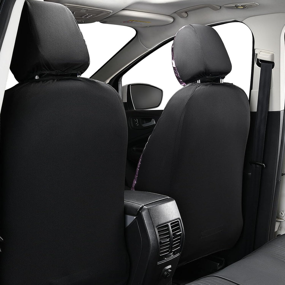 Flying Banner Synthetic Leather car seat Covers Full Set Front and Rear Bench...