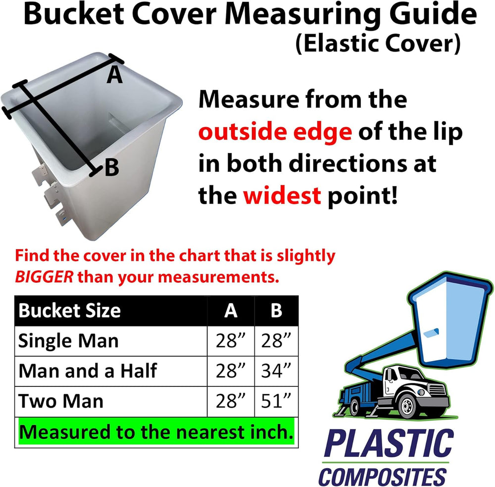 Bucket Truck Parts HEAVY DUTY Elastic Banded Bucket Cover with Support Pocket...