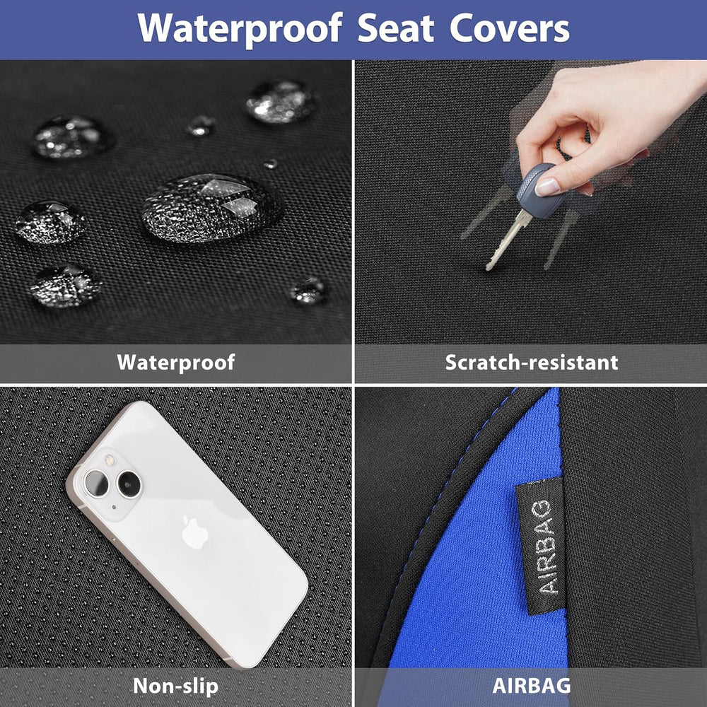 CAR PASS Neoprene Wetsuit Seat Covers, Waterproof Car Seat Covers Front with ...