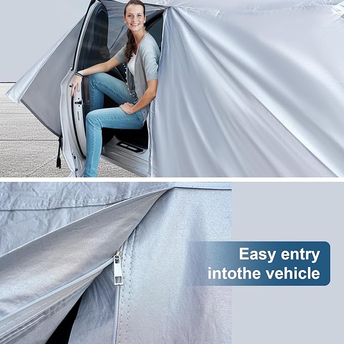 AUQDD 6-Layers Premium SUV Car Cover Waterproof All Weather Weatherproof UV Sun