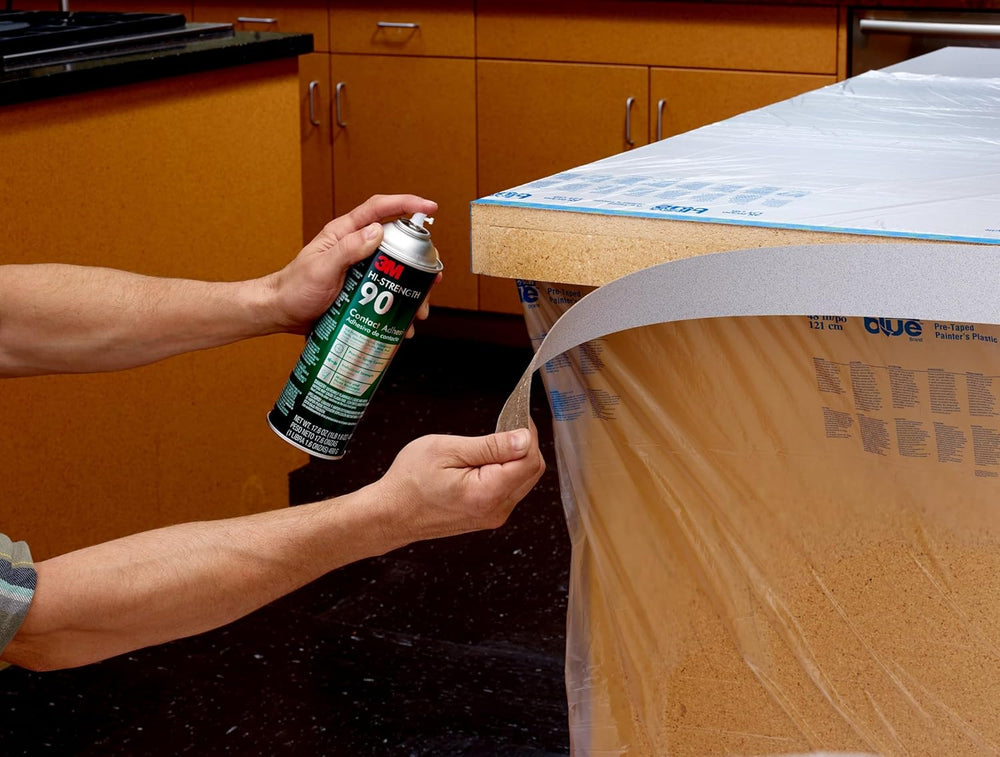 3M Hi-Strength Spray Adhesive 90, 14.6 oz., Industrial Strenght Spray Glue, D...