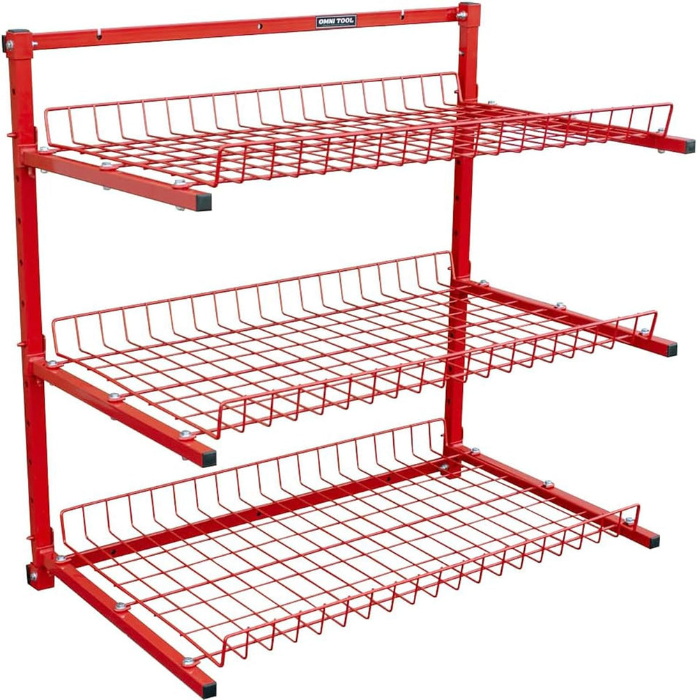 LAUCO Wall Mounted Storage Rack, 3-Level Metal Wall Shelving