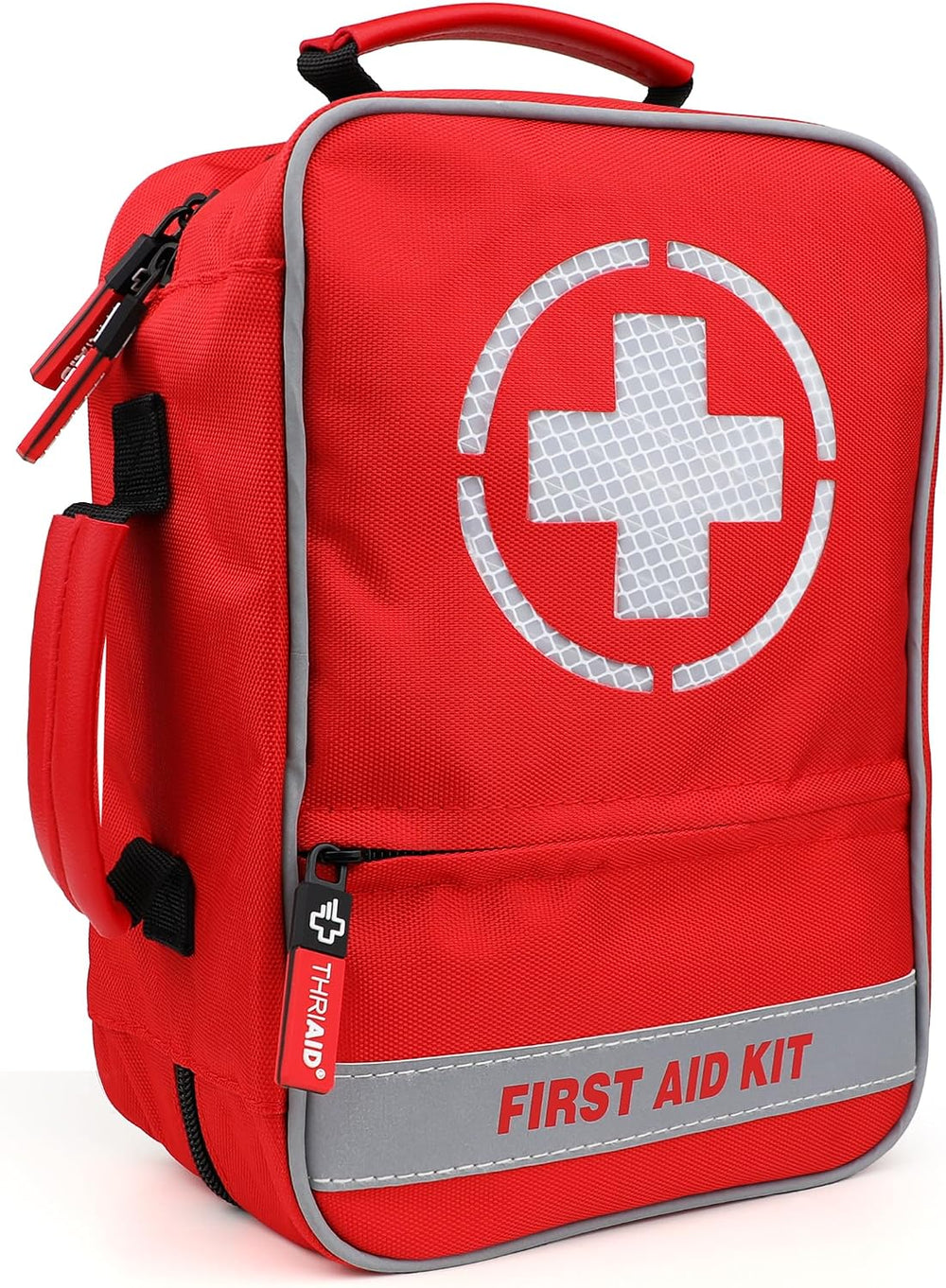 410 PCS First Aid Kit, Double‑Sided Reflective Well‑Organized Waterproof Emer...