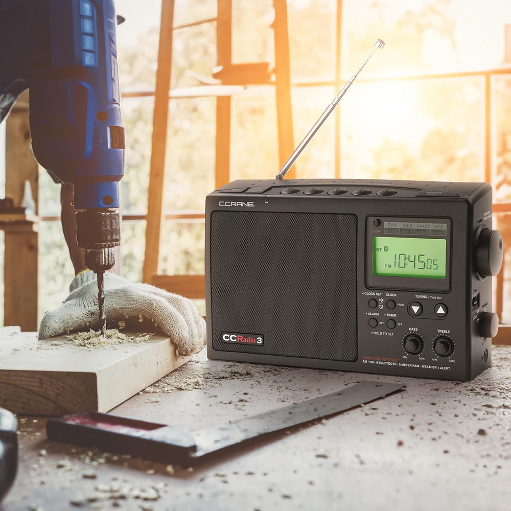 C. Crane CCRadio 3 Long Range Reception AM, FM, NOAA Weather Plus Alert and 2...