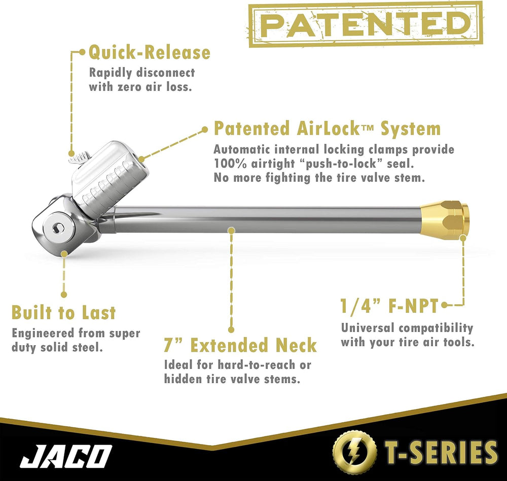 JACO Superior Products FlowPro 2.0 Digital Tire Inflator Gauge (200 PSI) with...