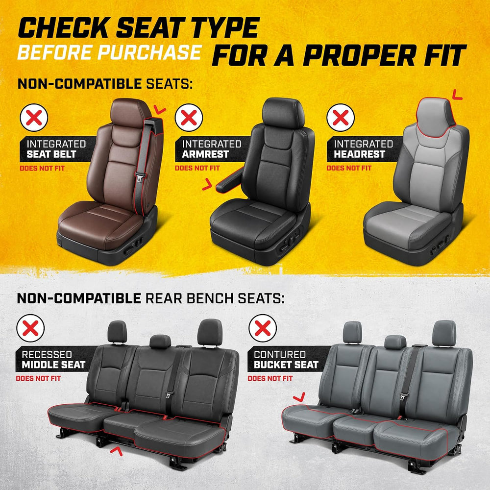 Catยฎ MeshFlex Automotive Seat Covers for Cars Trucks and SUVs (Set of 2) โ Be...