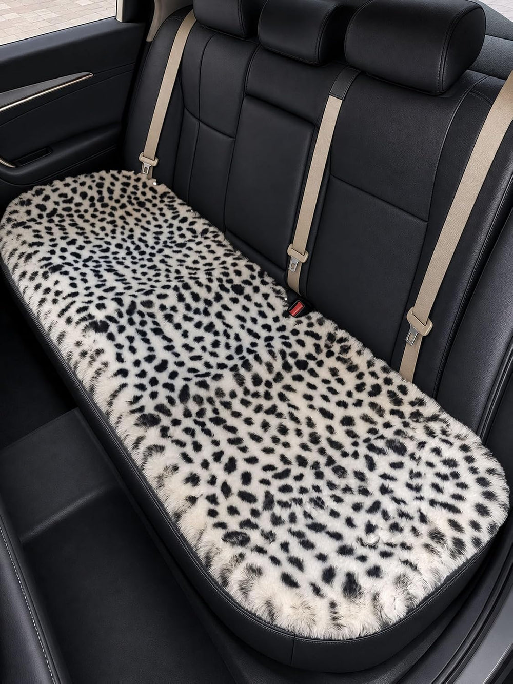 Winter Soft Warm Faux Rabbit Fur car seat Cushion,Universal fit Plush Front a...
