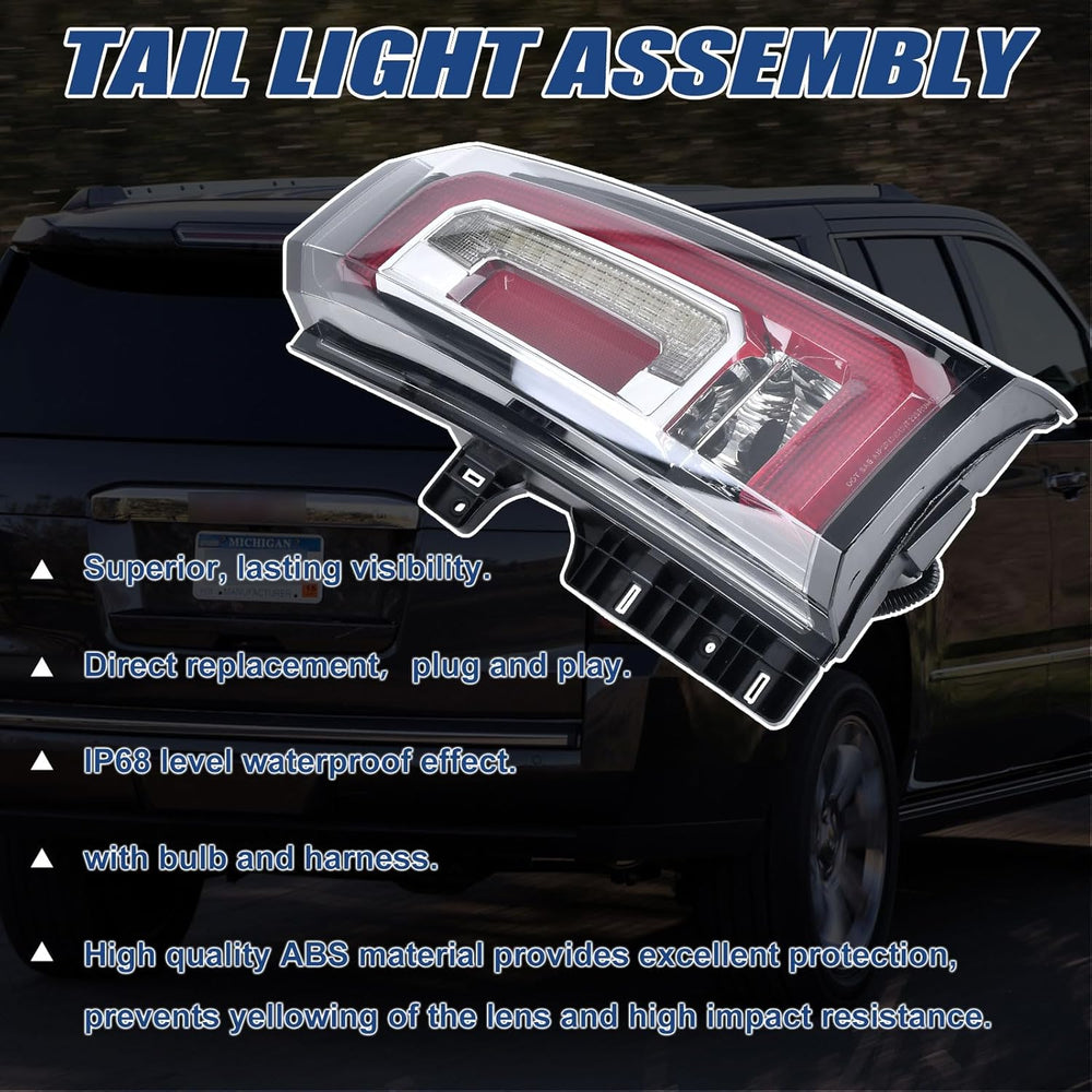 Tail Lights Assembly Compatible with GMC Yukon XL 2015 2016 2017 2018 2019 20...