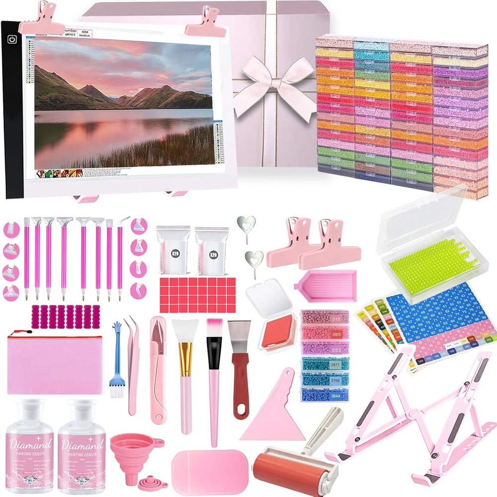 Qlonry 185 Pcs All Inclusive Diamond Painting Tool Kit Diamond Art Accessorie...