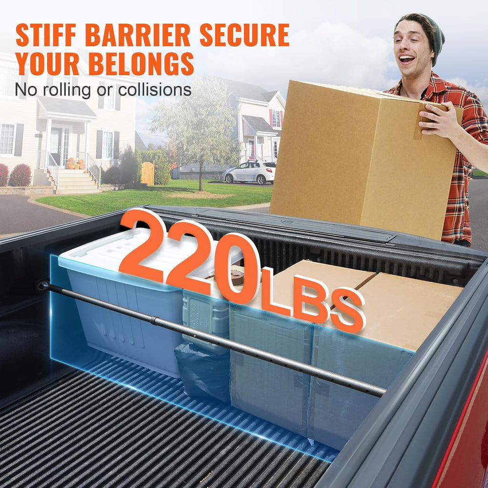 VEVOR Cargo Bar, Truck Bed Bar Adjustable from 40" to 73", Heavy-Du...