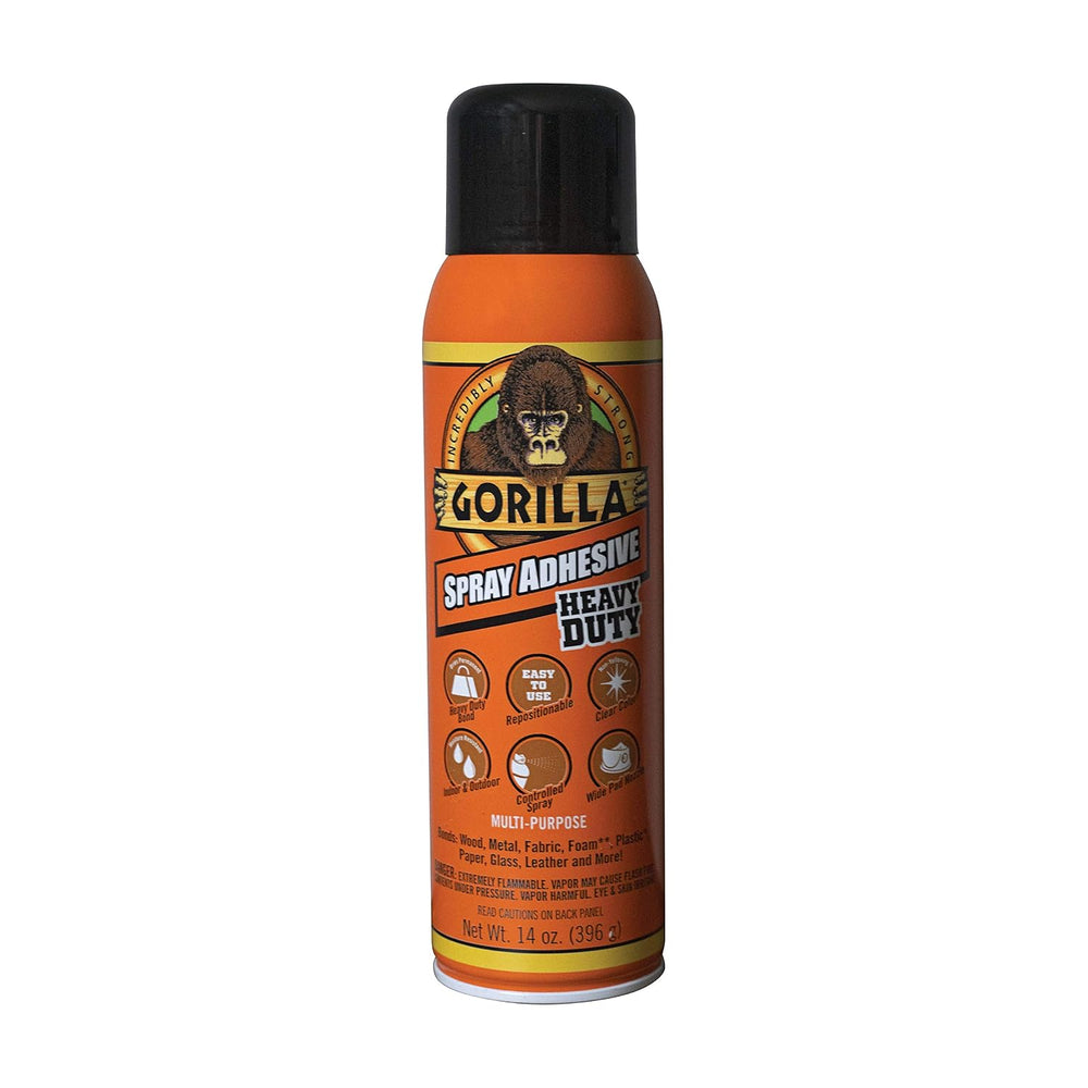 Gorilla Heavy Duty Spray Adhesive, Multipurpose and Repositionable, 14 Ounce,...