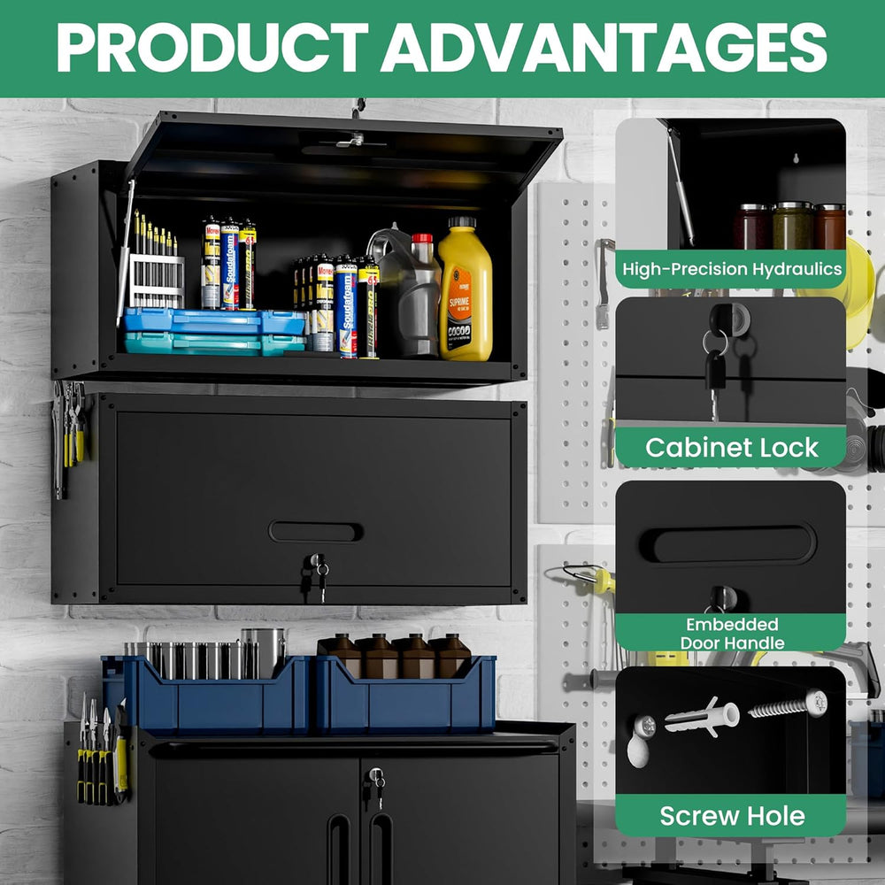 Garage Cabinet System | Heavy Duty Steel All-in-One Modular Garage Cabinet Se...