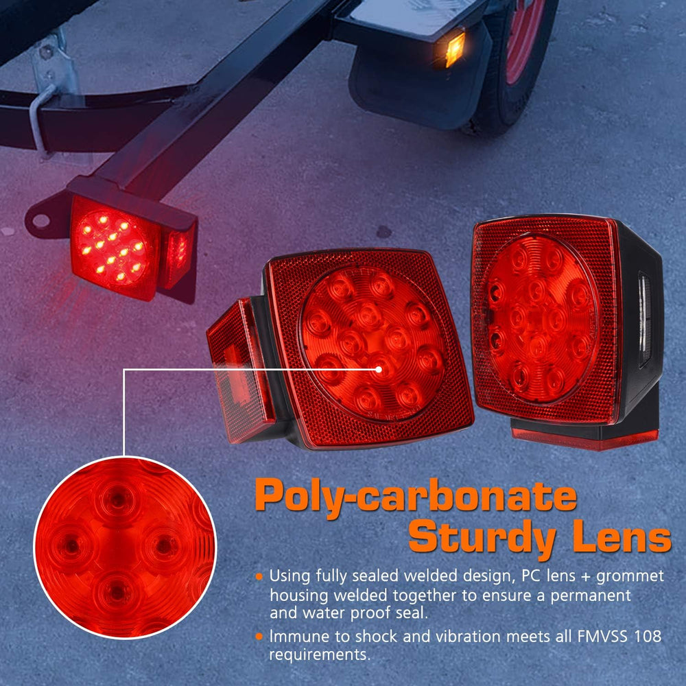 WoneNice Submersible LED Trailer Light Kit