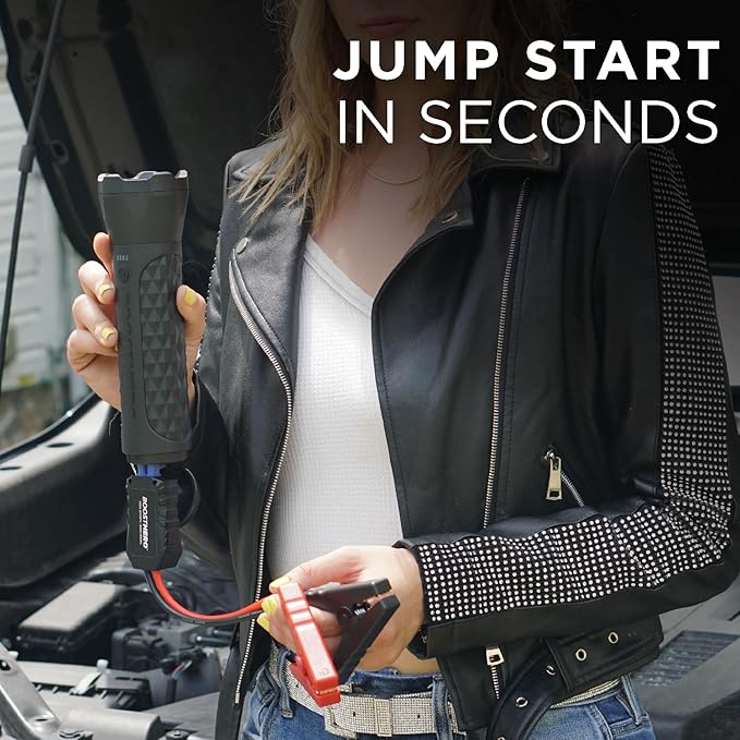 BoostHero Portable Car Battery Jump Starter, 000mAh Power Bank, LED Flashlight