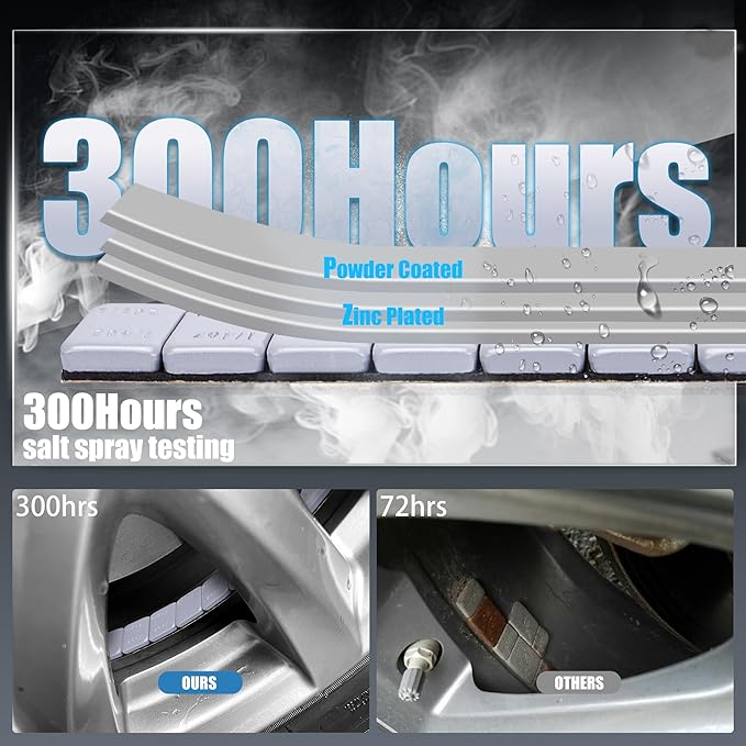 0.25 Oz Gray Adhesive Wheel Weights(715pcs, 11lbs/5kg), 1/4 Oz Stick on Wheel