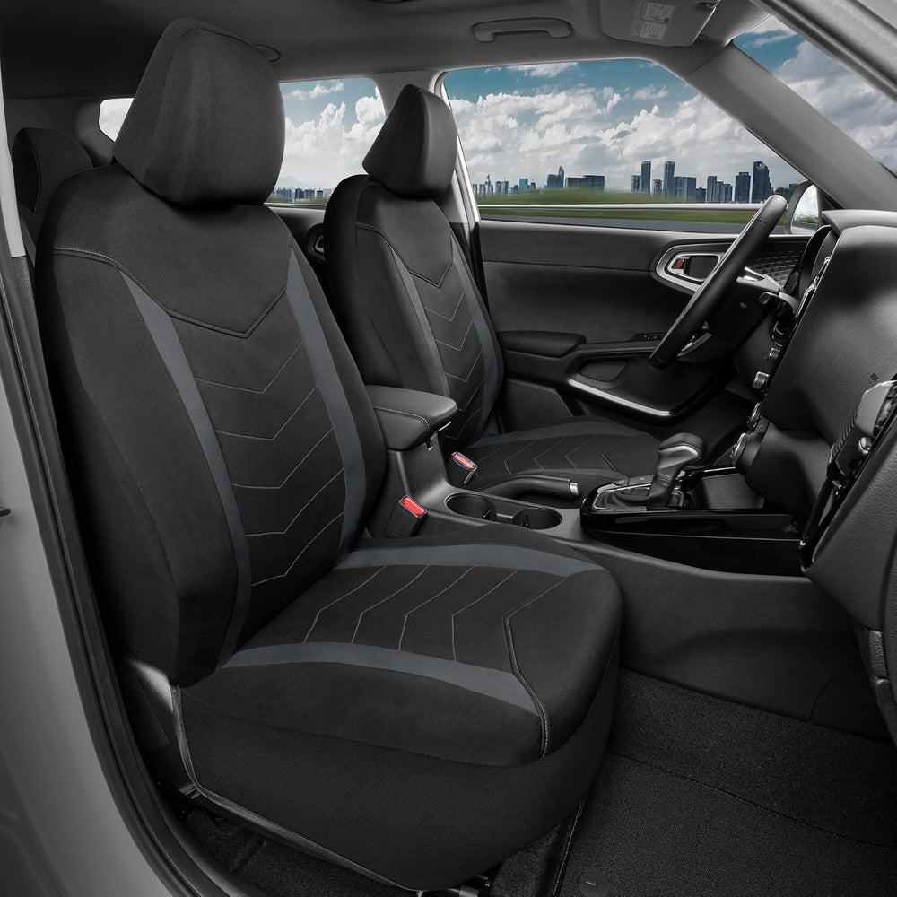 Motor Trend SpillGuard 2 Charcoal Gray Seat Covers for Cars & Seat Covers...
