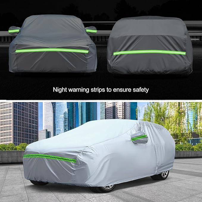KEYOOG 6-Layer Full Car Cover Is All-Weather Waterproof, Heavy Outdoor Pickup
