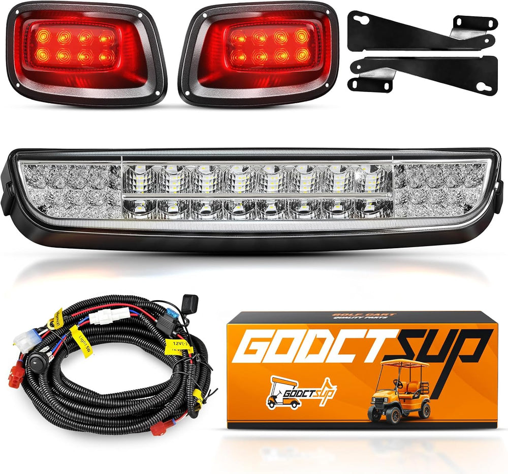 EZGO Light Bar Kit, Golf Cart LED Light Kit for EZGO TXT 1996-2013 Gas&El...