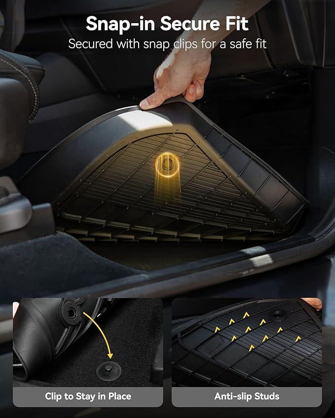 3W Floor Mats Fit for Honda Accord 2023 2024 2025 All Weather Heavy Duty Custom