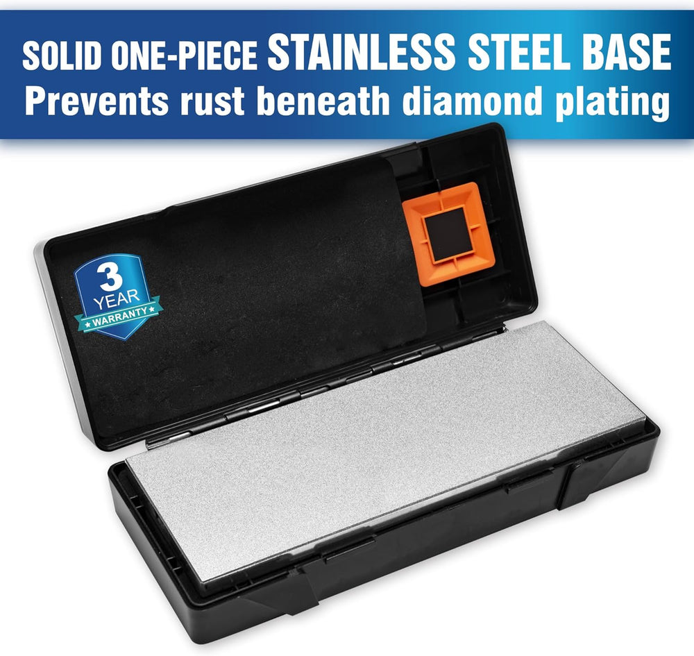 SHARPAL 162N Double-sided Diamond Sharpening Stone, 8 in. x 3 in.