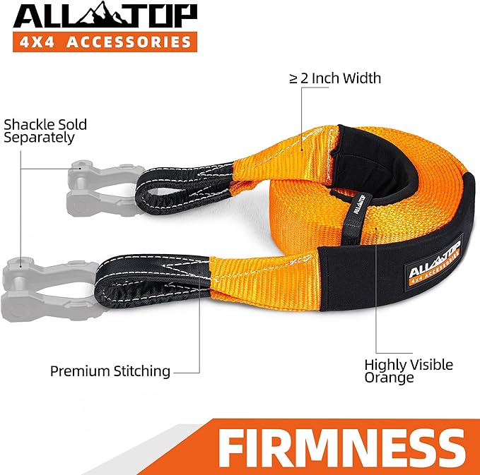 ALL-TOP Recovery Snatch Strap, 3in x 20ft