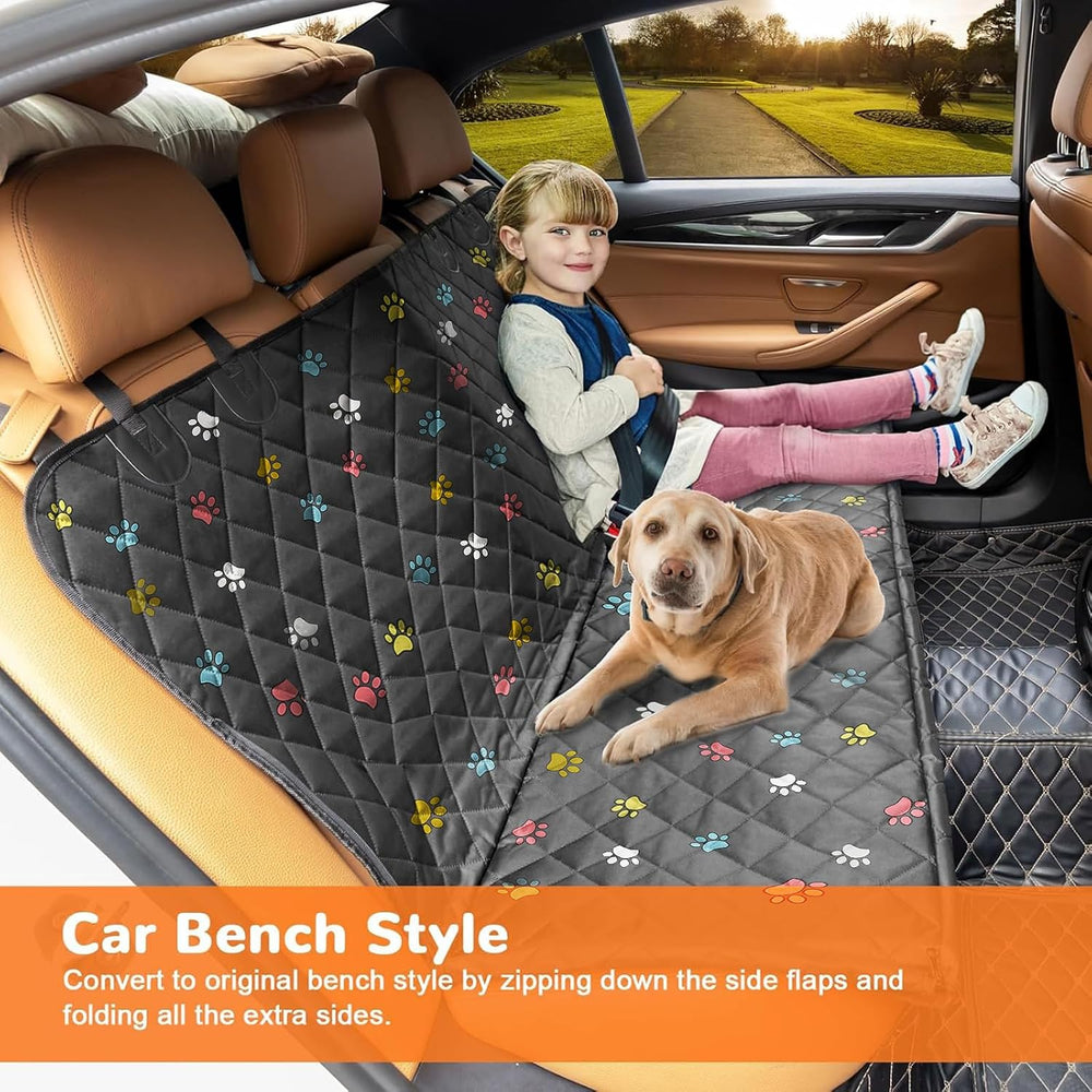 URPOWER Dog Car Seat Cover for Back Seat, 100% Waterproof Hammock for Car