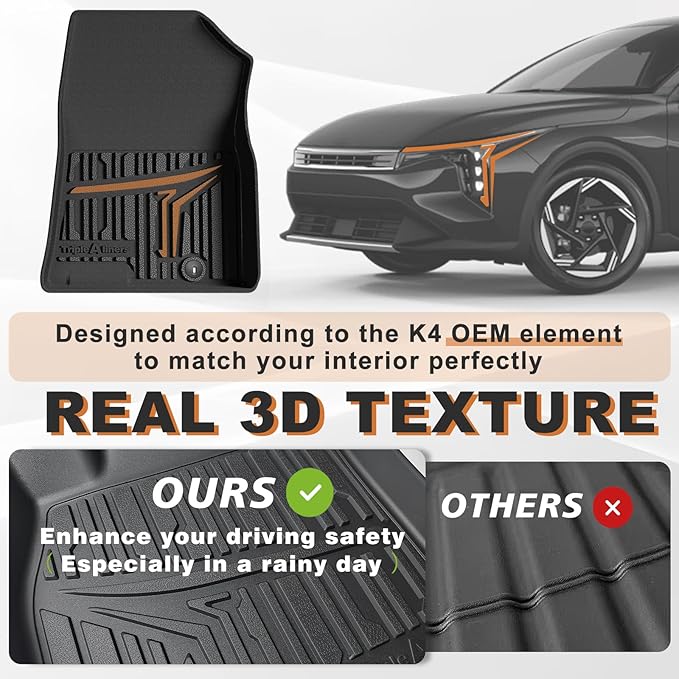 TripleAliners All Weather Floor Mats Compatible