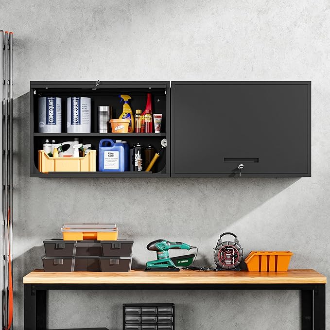 Yizosh Metal Garage Wall Cabinet
