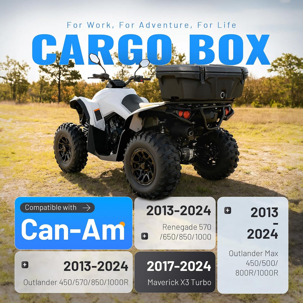 ECOTRIC Rear Storage Cooler Box Compatible with Can-Am Maverick X3 Turbo, Ren...