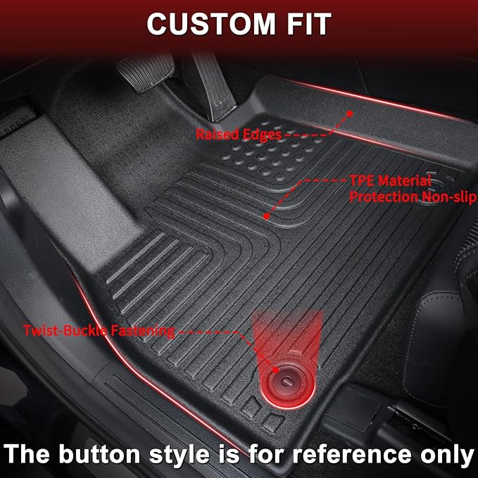 Wayhigh-All Weather Floor Mats and Cargo Liner Set Fit