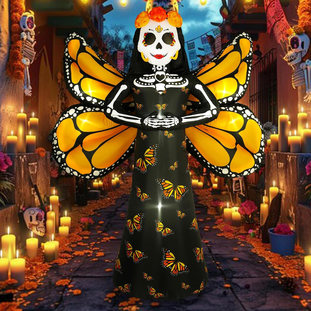 Dia de Los Muertos Decoration, 6 FT Halloween Inflatables Dรฉcor Day of The De...