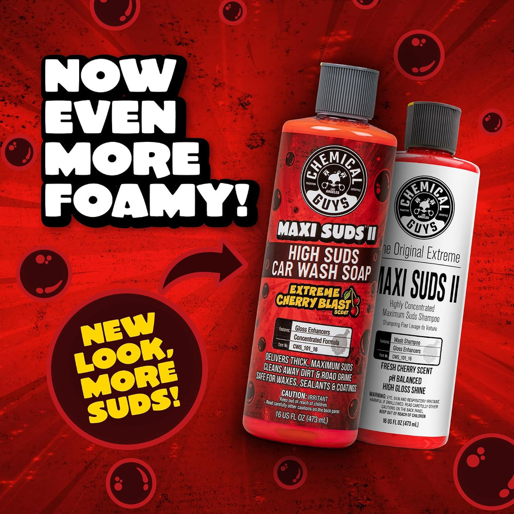 Chemical Guys CWS_101 Maxi-Suds II Foaming Car Wash Soap (Works with Foam Can...