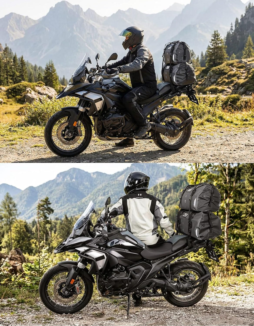 KEMIMOTO Waterproof Motorcycle Dry Bag โ Duffle Tail Bag Soft Luggage, 25L/40...