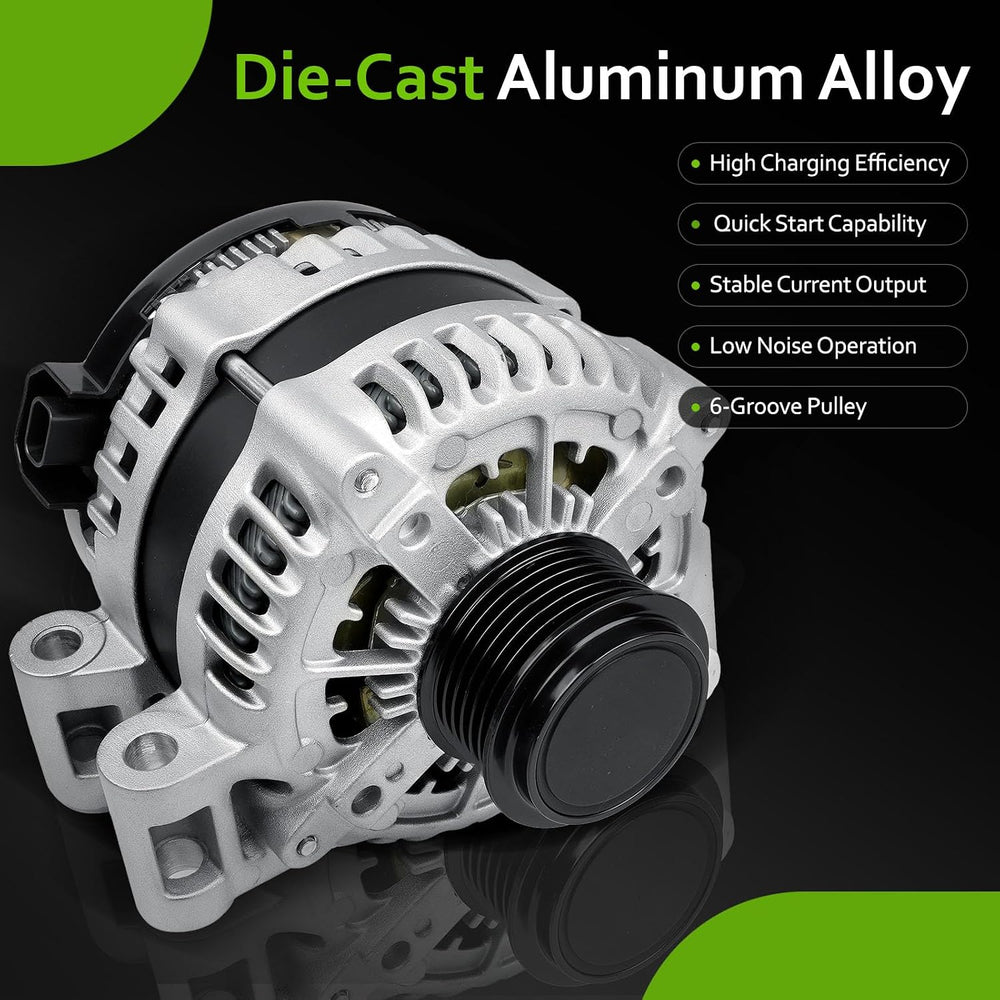 New Alternator Replacement for V6 3.6L 2009-2017 Chevrolet Traverse, 2007-201...