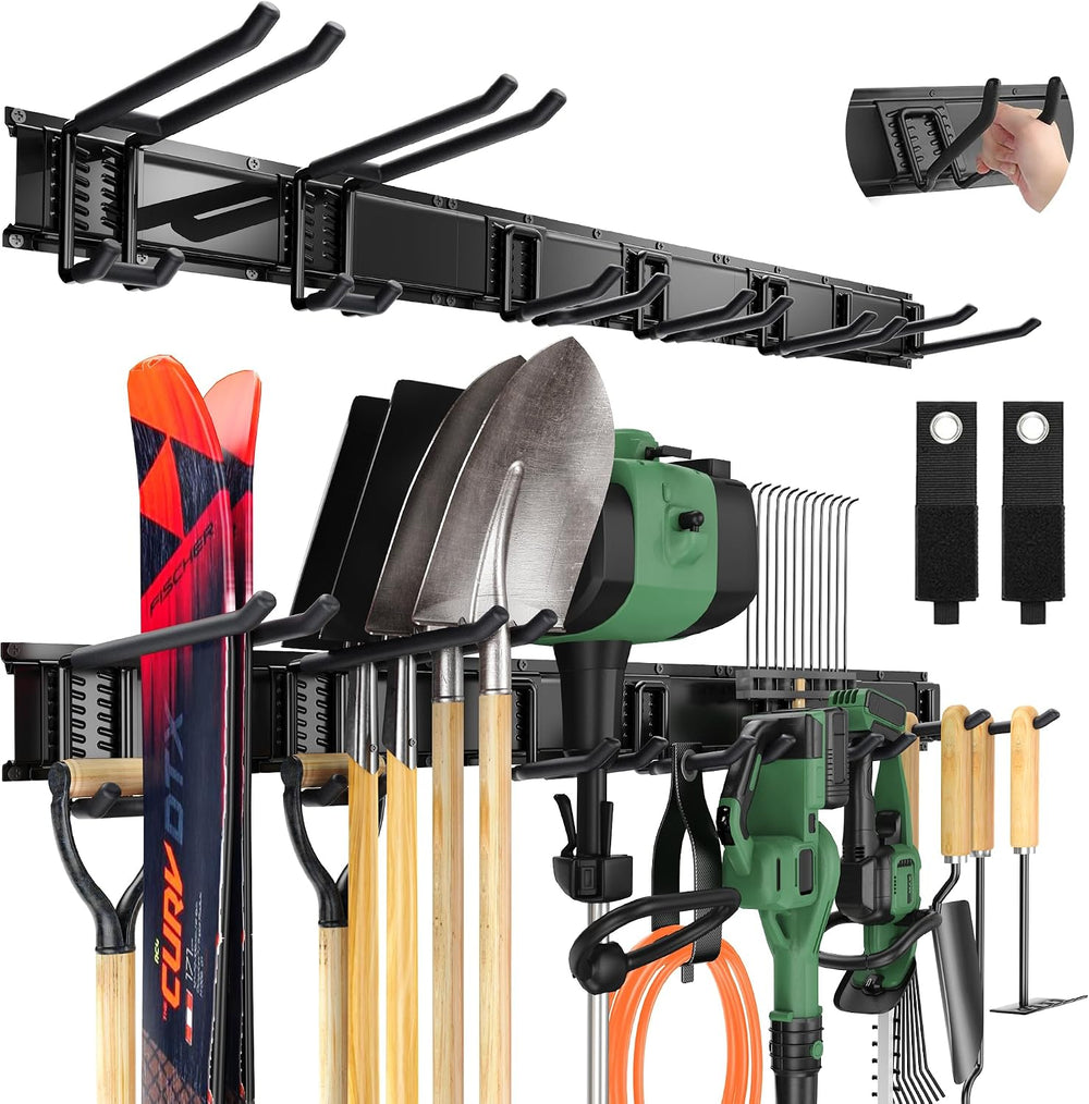 LBT 49.5"Garage Tool Organizer Wall Mount 500lbs Garden Tool Organizer
