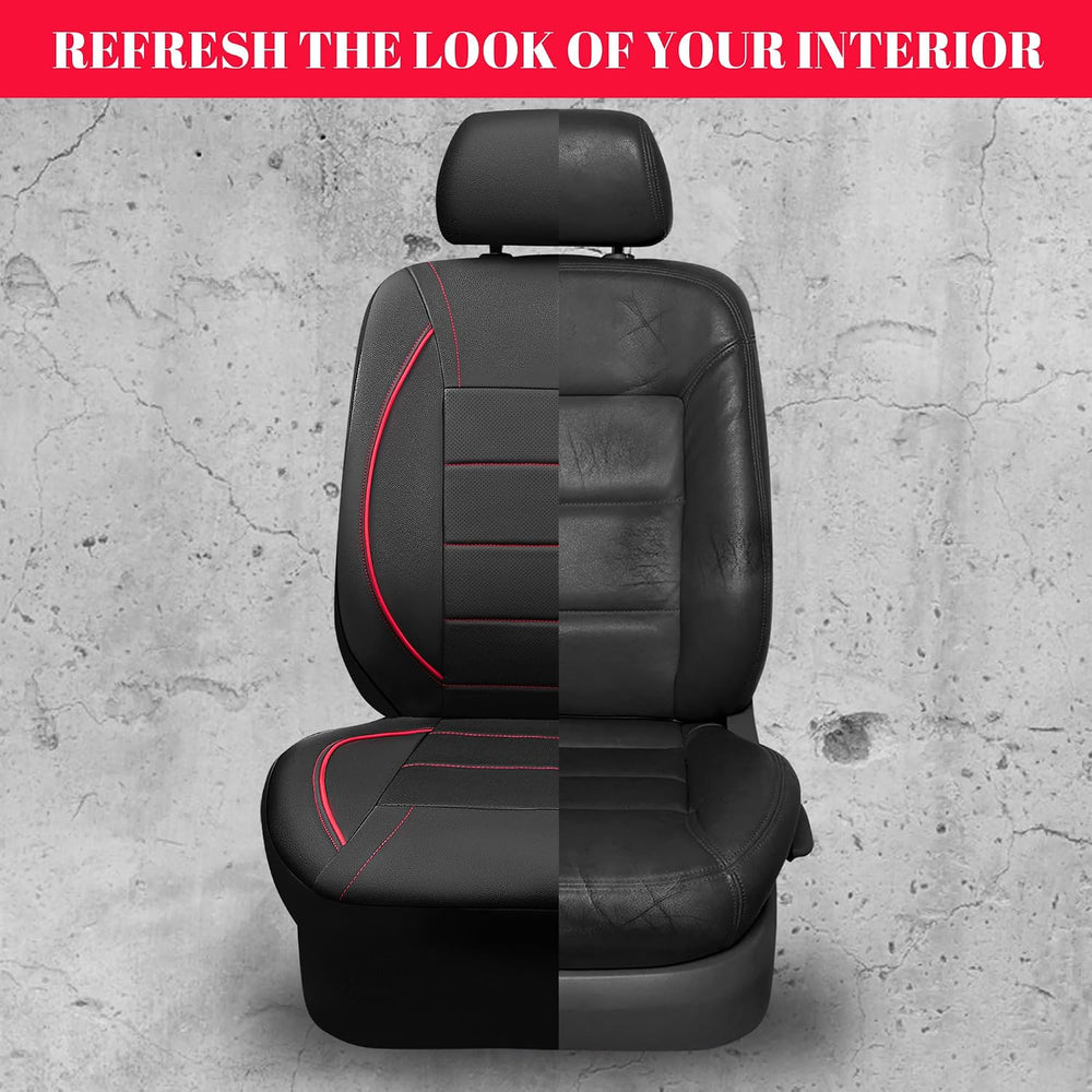 CAR PASS Universal FIT Piping Leather Car Seat Cover, for suvs,Van,Trucks,Air...