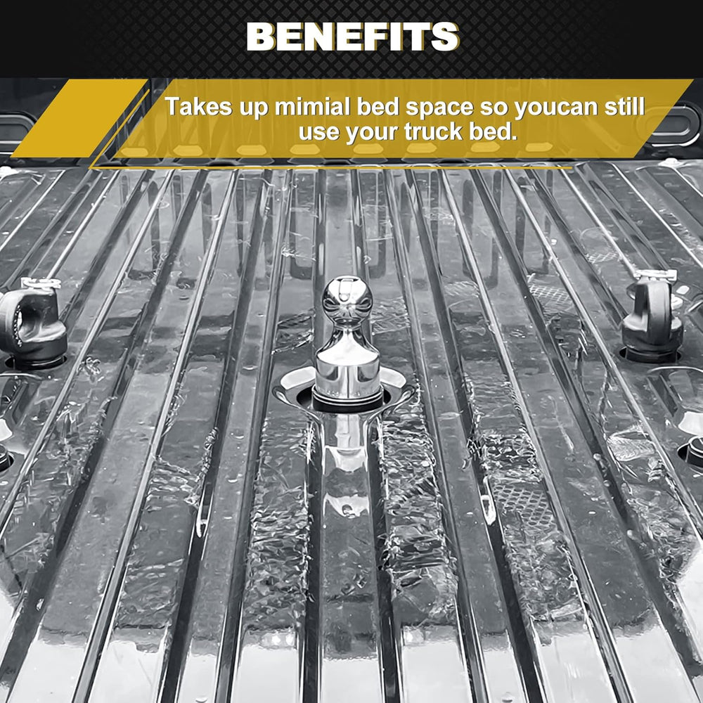 2-5/16 Inch Puck System Gooseneck Hitch Ball, Compatible with 2013-2026 Ford ...