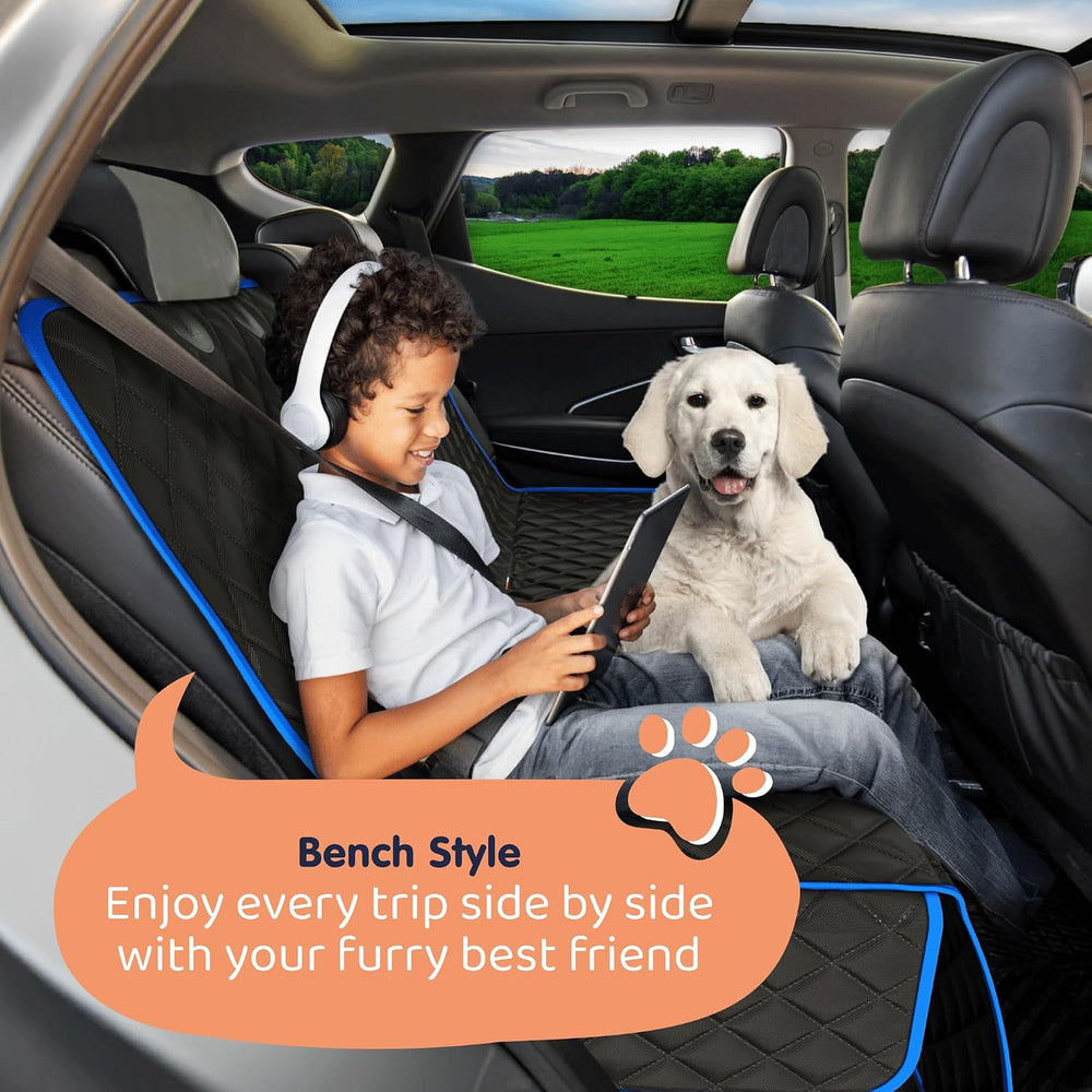 Dog Car Seat Cover for Back Seat, Dog Hammock for Car, SUV, Truck & Tesla