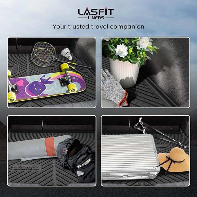 LASFIT Cargo Mat for Toyota Corolla Cross 2022-2025, Custom Fit All-Weather TPE