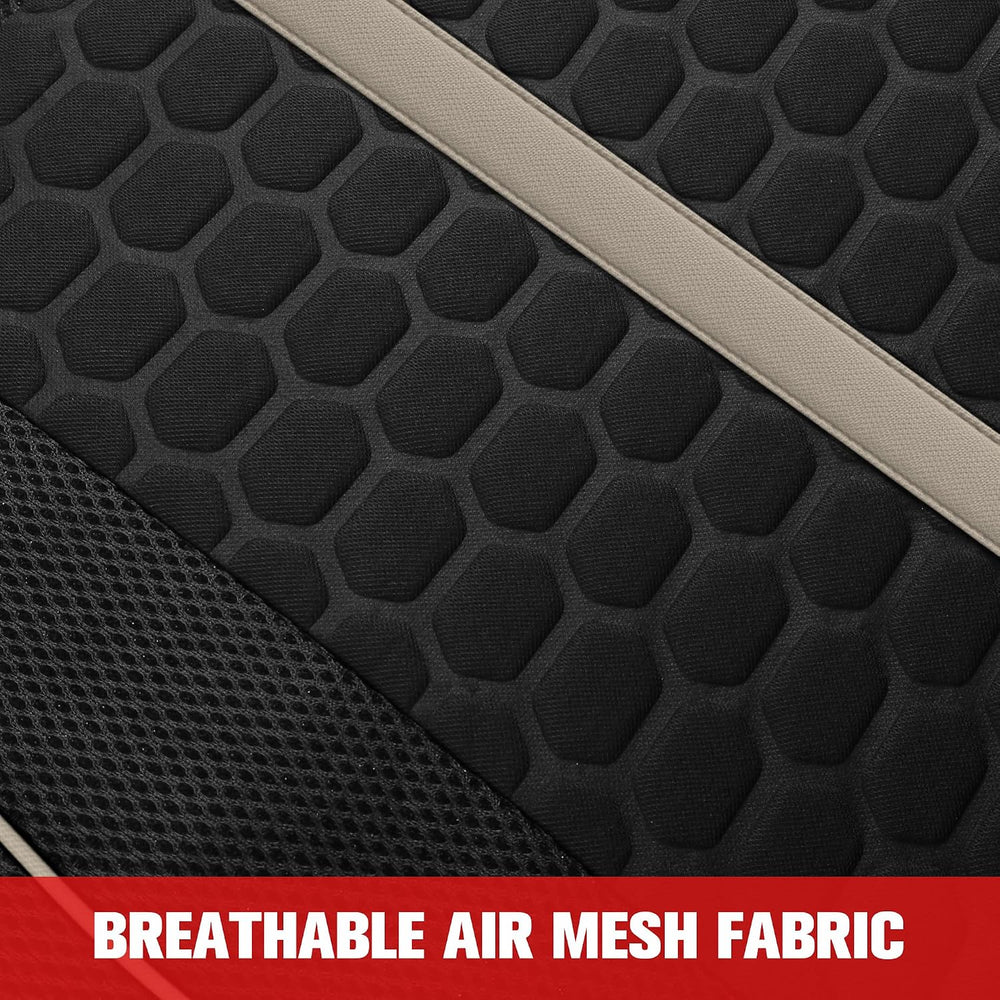 Breathable Premium Car Seat Covers Full Set,3D Air-Mesh Seat Covers for Cars,...